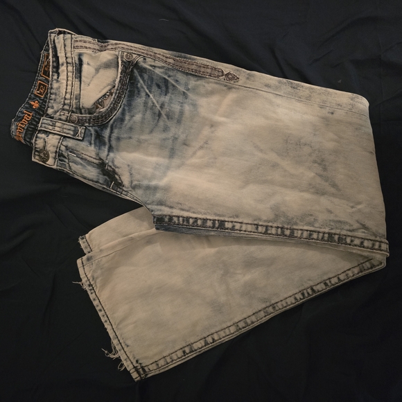 Men's Washed Denim Jeans